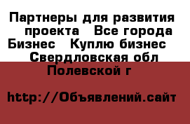 Партнеры для развития IT проекта - Все города Бизнес » Куплю бизнес   . Свердловская обл.,Полевской г.